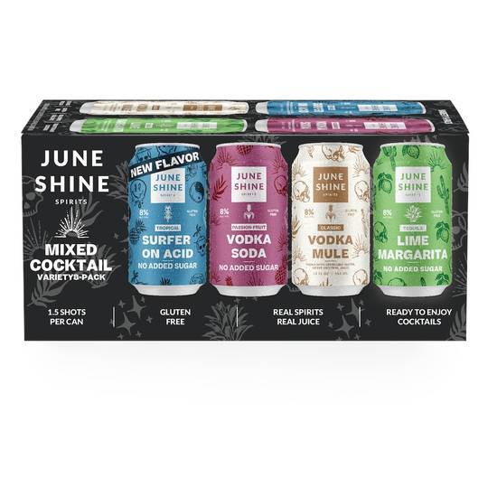 June Shine Mixed Cocktail Spirits Variety pack (8 ct, 12 fl oz)