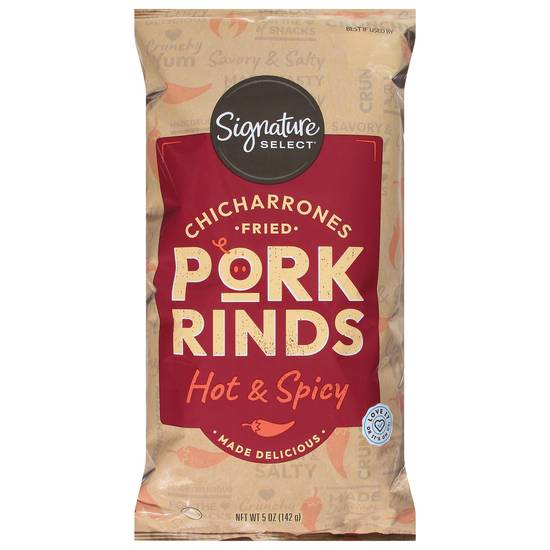 Signature Select Hot & Spicy Chicharrones Fried Pork Rinds (5 oz)