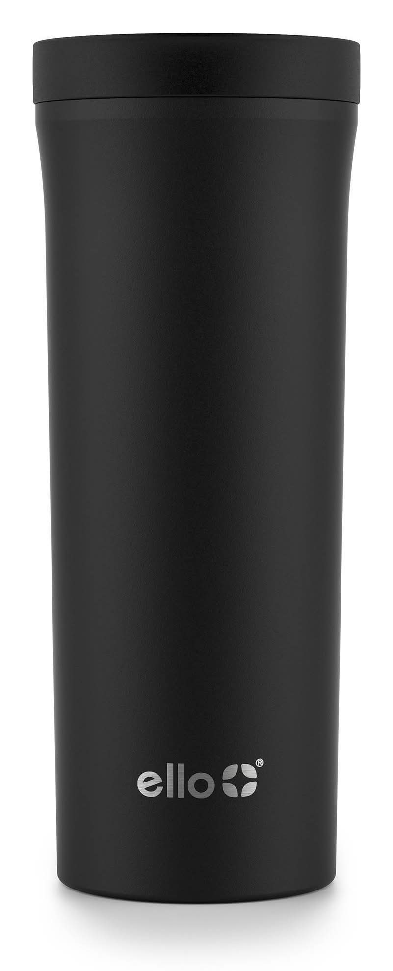 Ello Stainless Steel Travel Mug, Black