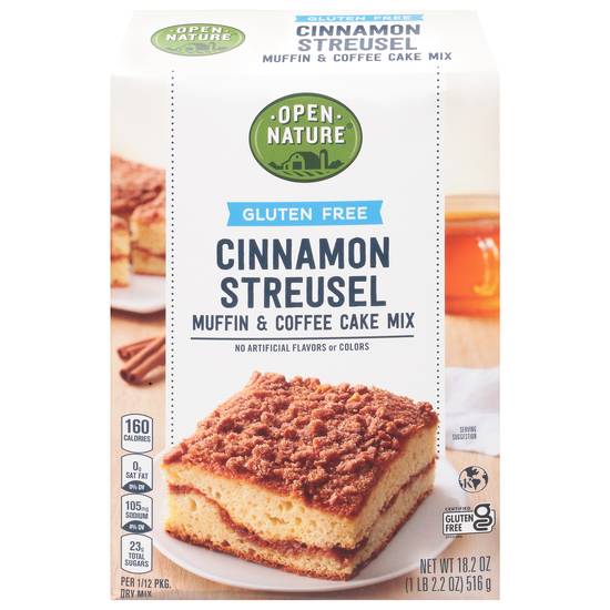 Open Nature Gluten Free Cinnamon Streusel Muffin & Cake Mix