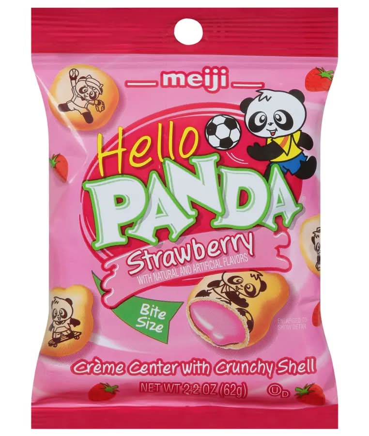 Meiji Hello Panda Strawberry Creme Filled Cookies