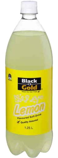 Black Gold Lemon Flavoured Soft Drink (1.25L)
