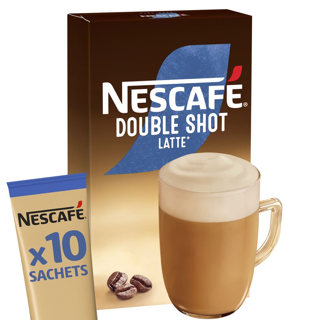 Nescafé Double Shot Latte Coffee Sachets (150g, 10 pack)