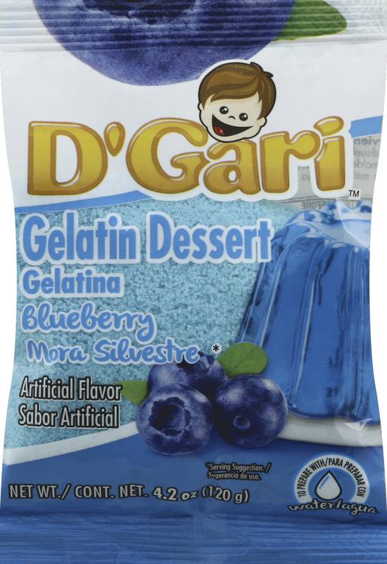 D'gari Blueberry Gelatin Dessert (4.2 oz)