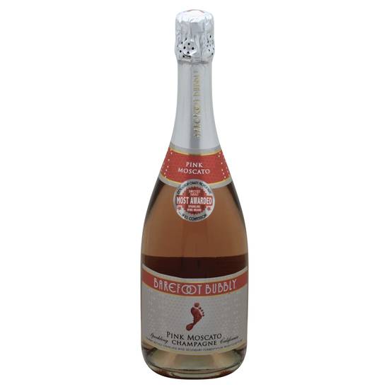 Barefoot Bubbly Pink Moscato Sparkling Champagne Wine (750 ml)
