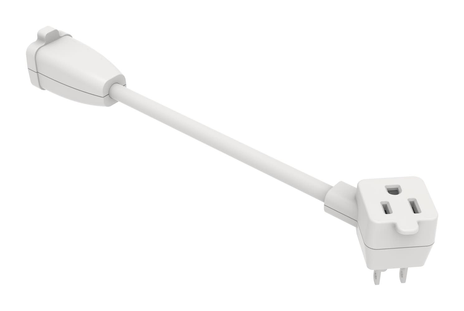 Utilitech 1/2-ft 16 / 1 Light Duty 3 Prong White Indoor Extension Power Cord