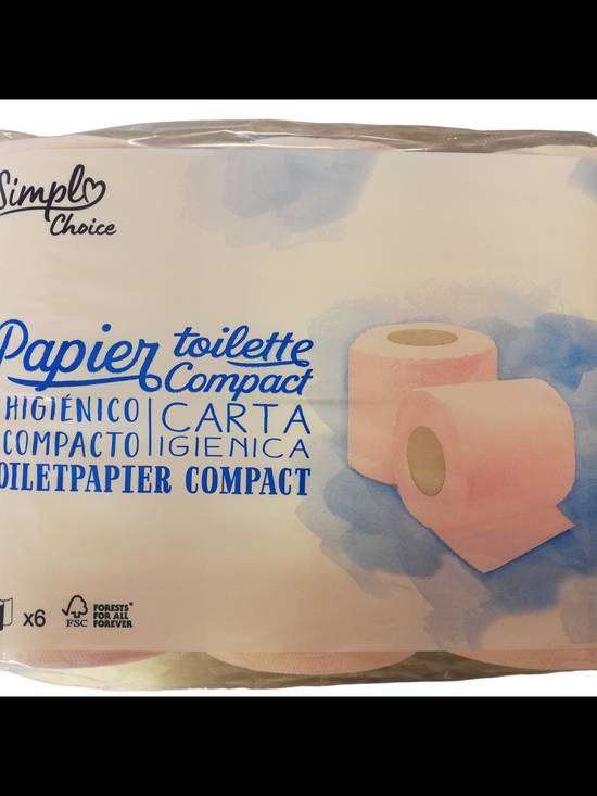 Simpl - Choice papier toilette compact rouleaux