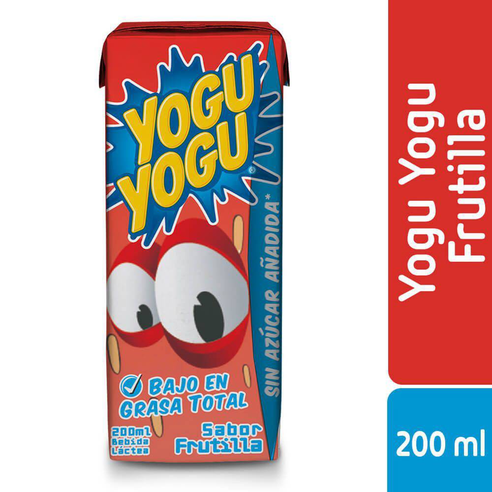 Yogu yogu bebida láctea sabor frutilla (caja 200 ml)