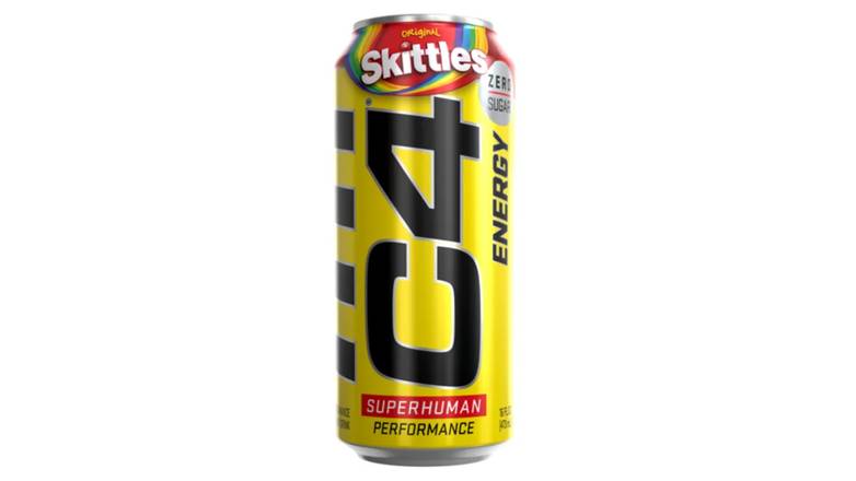C4 Skittles Energy Drink Can