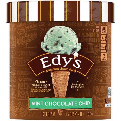 Edys Mint Chocolate Chip 1.5qt