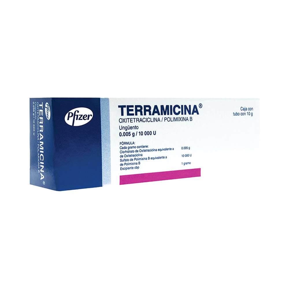 Pfizer terramicina ungüento 0.005 g/ 10000 u (10 g)