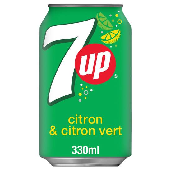 7Up - Boisson gazeuse aux extraits de citron et citron vert (330 ml)
