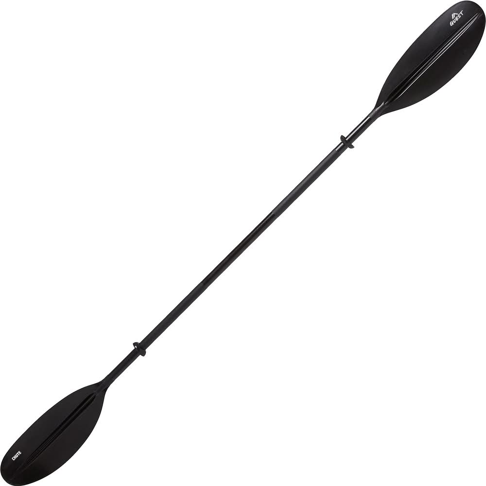 Quest Chute Aluminum Kayak Paddle (Black)