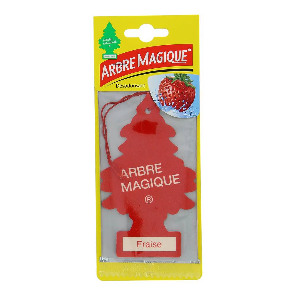 Arbre Magique - Désodorisant voiture parfum fraise (11g)