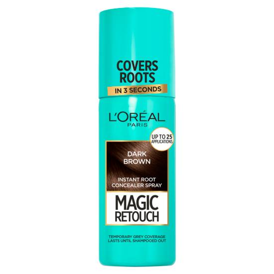 L'Oréal Dark Brown, Magic Retouch Temporary Instant Grey Root Concealer Spray (75ml)