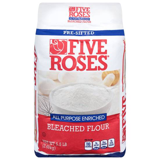 Five Roses Pre Sifted All Purpose Enriched Bleached Flour (5.5 lbs)