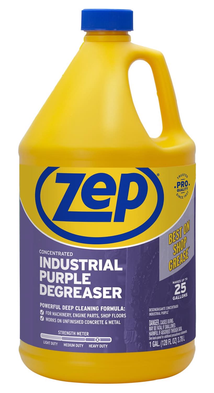 Zep Industrial Purple Mild Scent Cleaner And Degreaser 128 Oz Liquid
