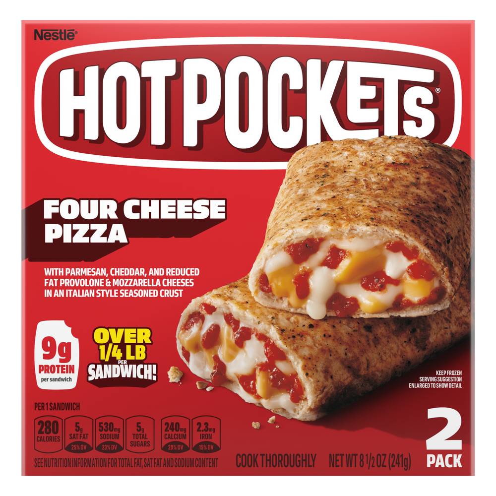 Hot Pockets Four Cheese Pizza (garlic buttery crust) (2 ct)