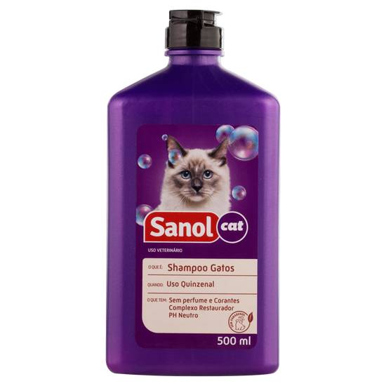 Sanol shampoo para gatos sem perfume