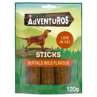 Adventuros Dog Treat Buffalo Wild Flavour Sticks 120g