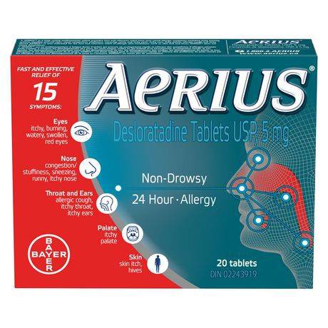 Aerius Desloratadine Tablets 5 mg (90 g)