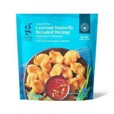 Good & Gather Coconut Breaded Shrimp With Sweet Chili Sauce, Large (22 oz, 35 ct)