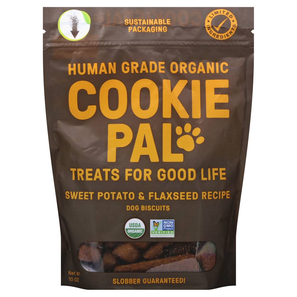 Cookie Pal Organic Sweet Potato & Flaxseed Recipe Dog Treats (10 oz)