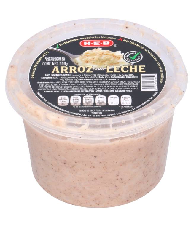 HEB · Arroz con leche (500 g)