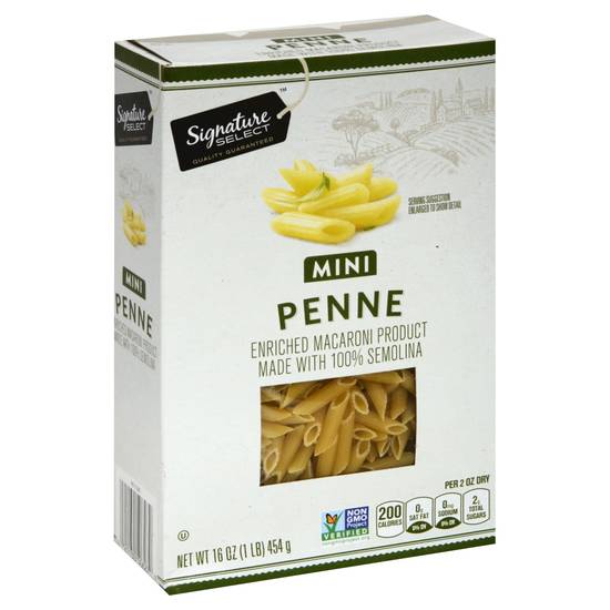 Signature Select Mini Penne Pasta Made With Semolina (16 oz)