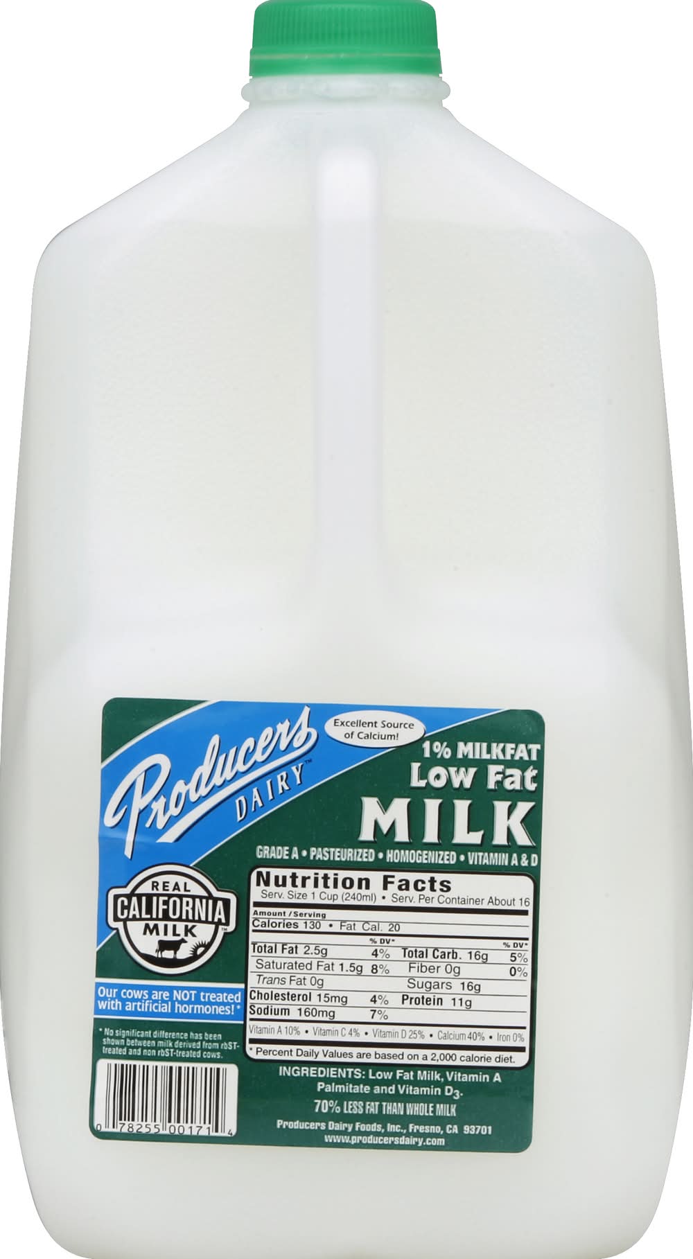 Producers 1% Milkfat Low Fat Milk (8.35 lbs)