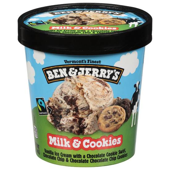 Ben & Jerry's Milk & Cookies Vanilla Ice Cream