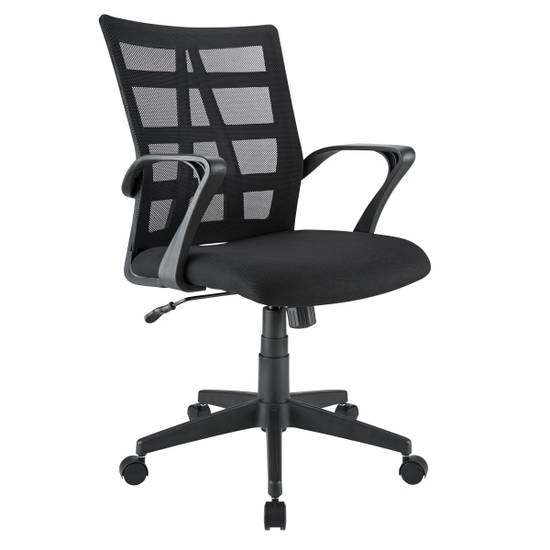 Brenton Studio Realspace Jaxby Mesh/Fabric Mid-Back Task Black Chair