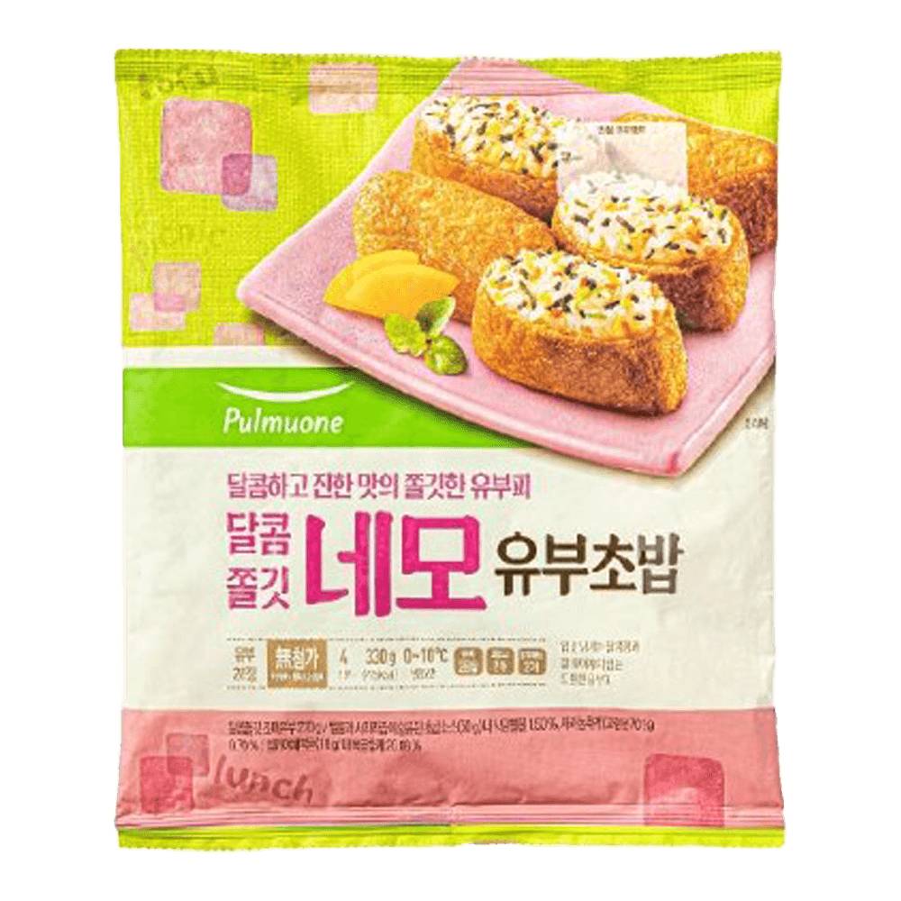 Pulmuone square fried tofu pouches