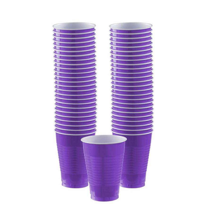 Party City Plastic Cups (unisex/purple)