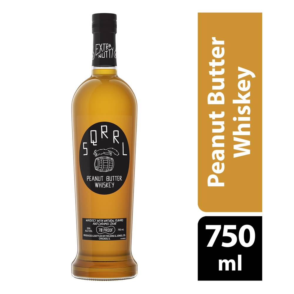 Sqrrl Peanut Butter Whiskey Liquor (750 ml)