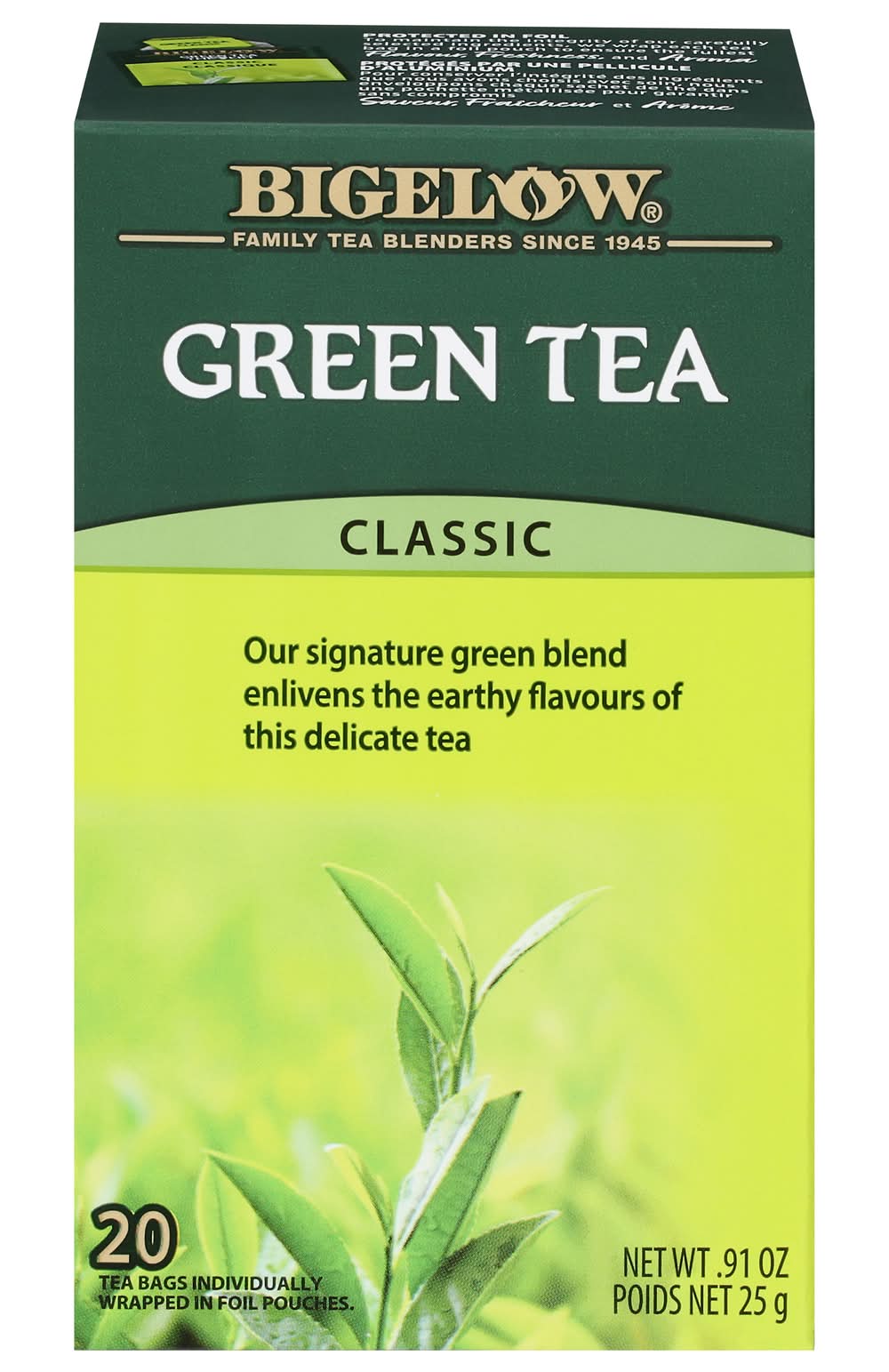 Bigelow Classic Green Tea Bags (0.91 oz, 20 ct)