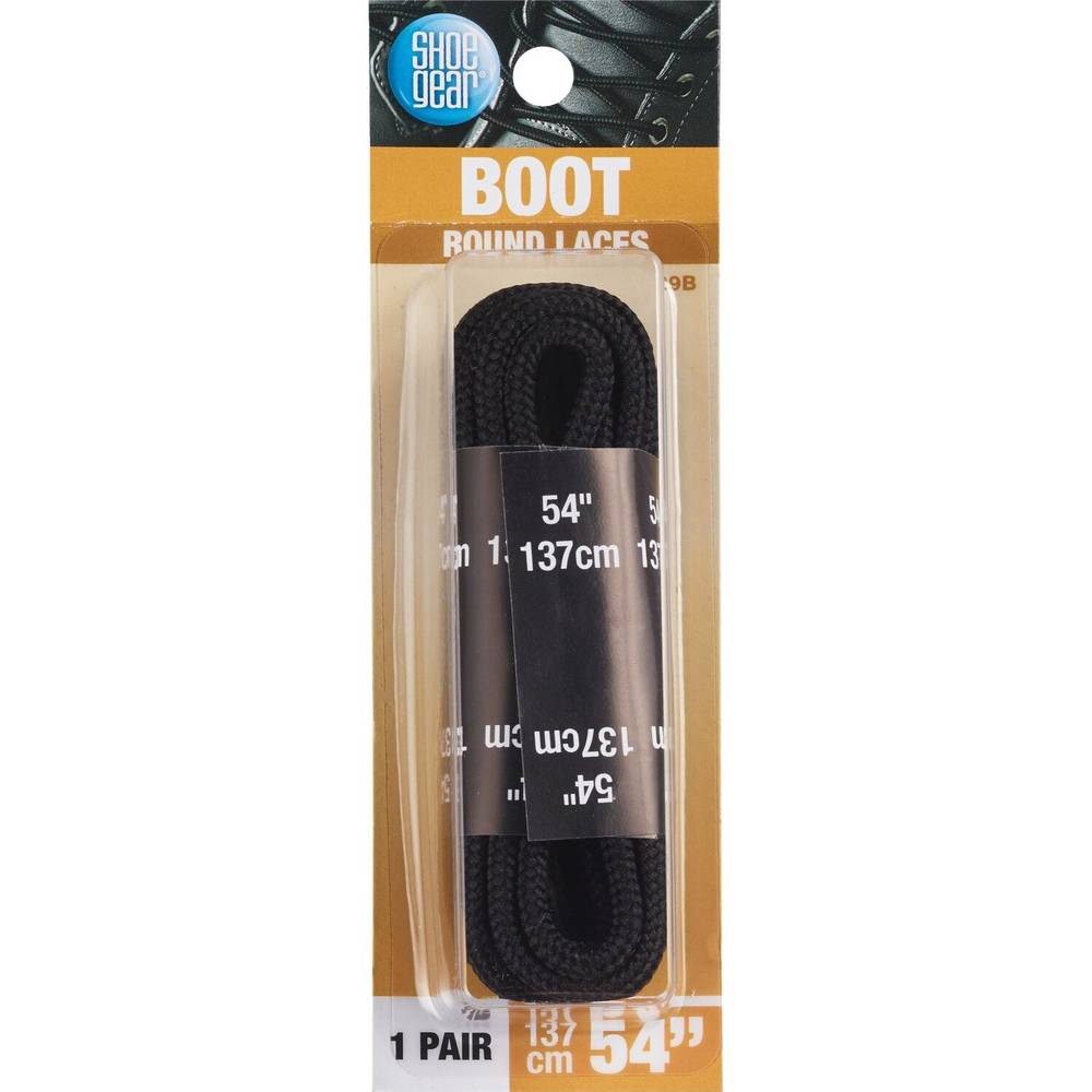 Shoe Gear Nylon Boot Laces, Black