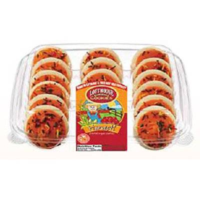 Harvest Orange Frosted Sugar Cookie Tray - 24.3 Oz