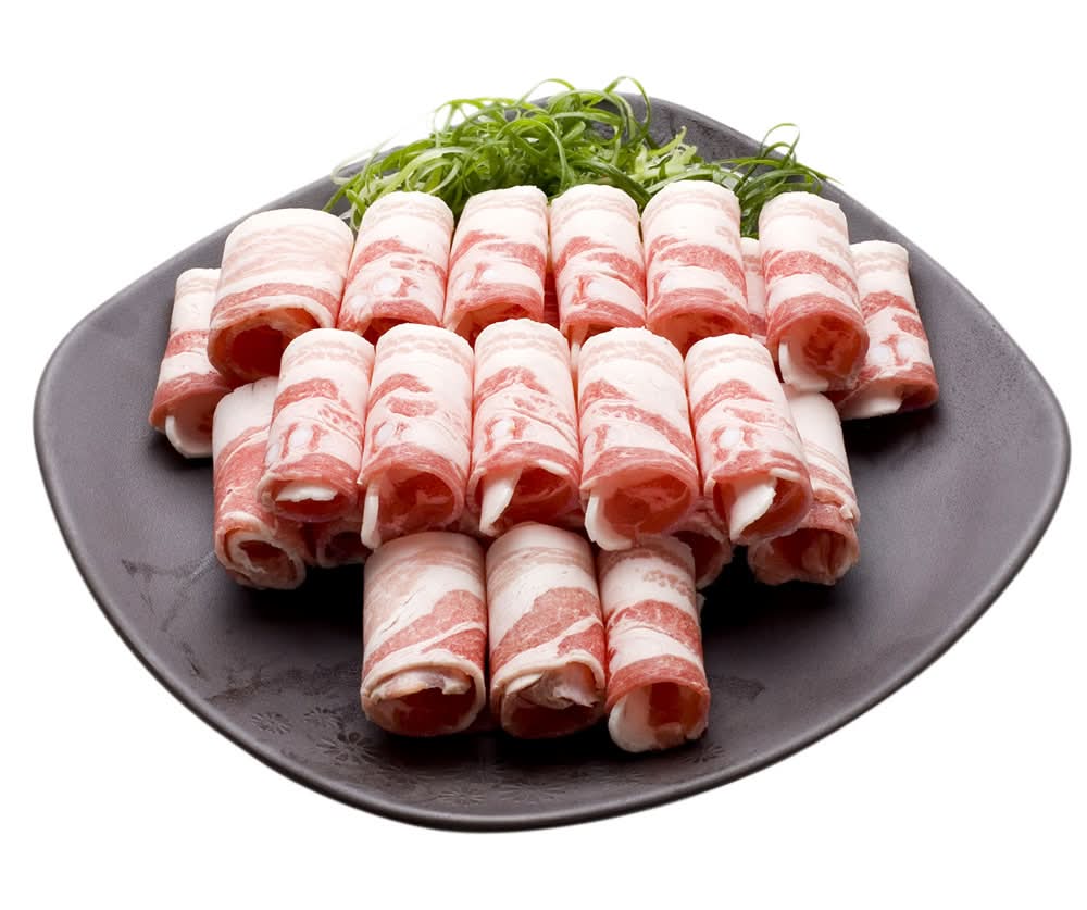 Frozen thin sliced s.belly-roll shabushabu