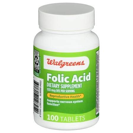 Walgreens Folic Acid 1333 mcg DFE Tablets - 100.0 ea