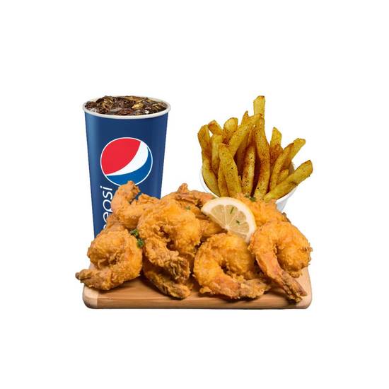 Fried Jumbo Shrimp Combo (8Pcs) 炸虾套餐