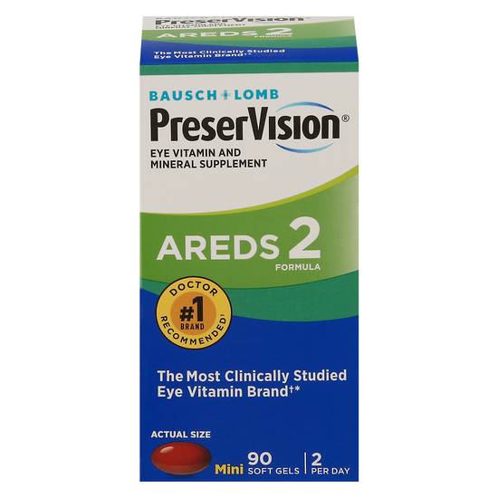 Preservision Areds 2 Formula Vitamin & Mineral Supplement Soft Gels