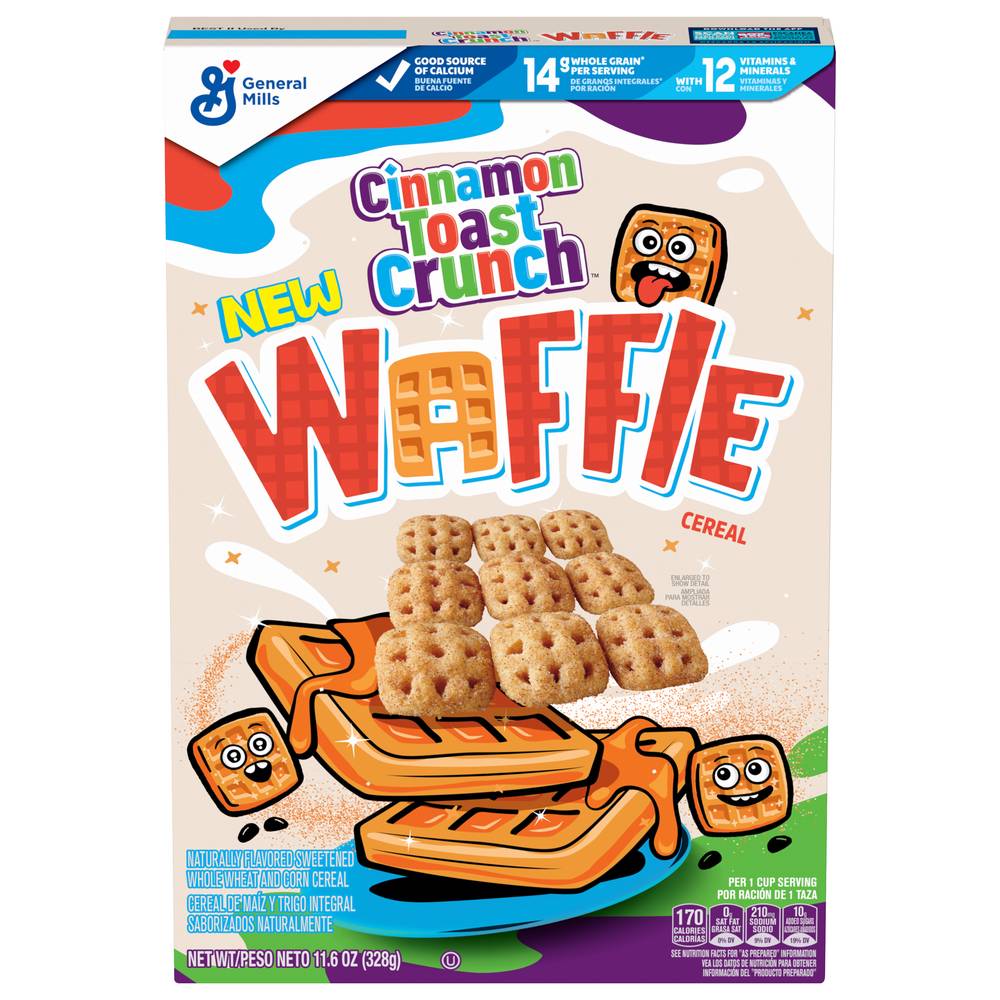 Cinnamon Toast Crunch Waffle Whole Wheat & Corn Cereal (11.6 oz)