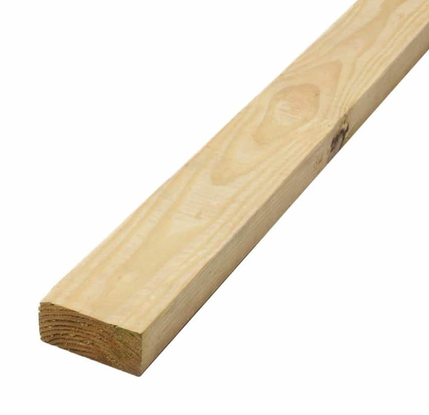 2 In. X 4 In. X 92-5/8 In. #2 Standard Grade Southern Yellow Pine Stud