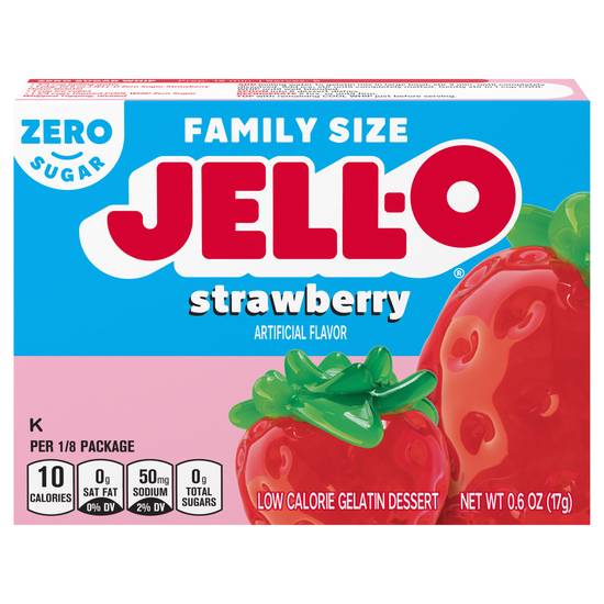 Jell-O Sugar Free Strawberry Instant Gelatin Dessert