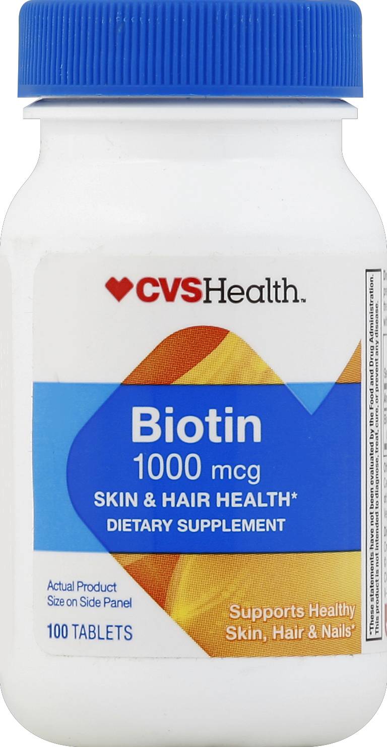 CVS Health Biotin 1000 Mcg Skin & Hair Health (100 ct)