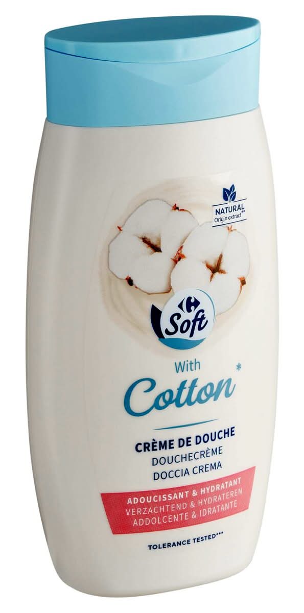 Carrefour Soft Cotton Crème de Douche Adoucissant & Hydratant 250 ml