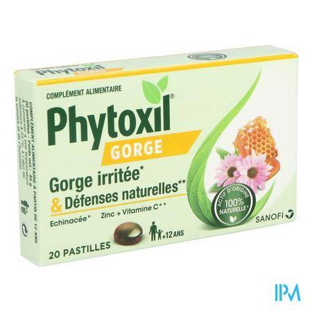 Phytoxil Gorge Defense Naturelle Pastille 20 Phytothérapie - identique - Vos références santé à petit prix