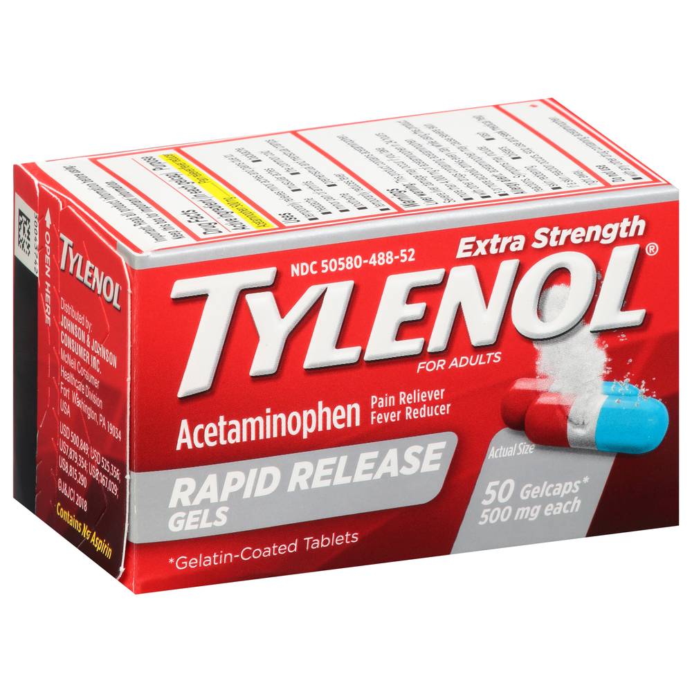 Tylenol Adults Extra Strength Acetaminophen(50 Ct)