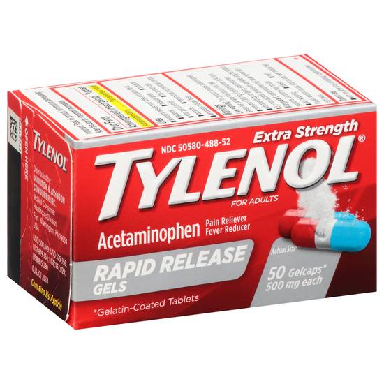 Tylenol Adults Extra Strength Acetaminophen 500 mg (50 ct)